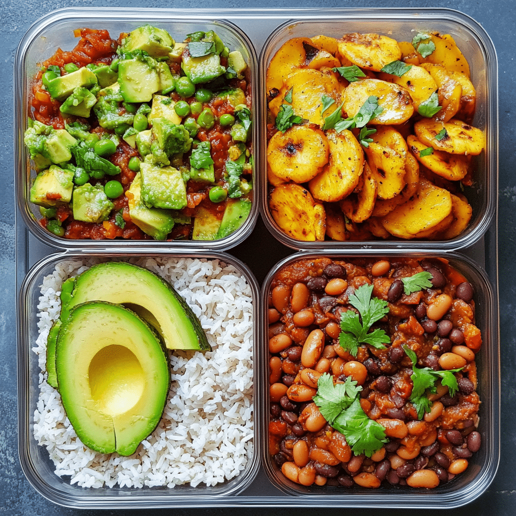 Arroz con Habichuelas Guisadas – A Hearty Puerto Rican Staple You Need to Try 9 Arroz con Habichuelas Guisadas in meal prep containers
