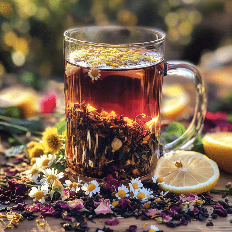 Glow tea herbal blend for radiant skin