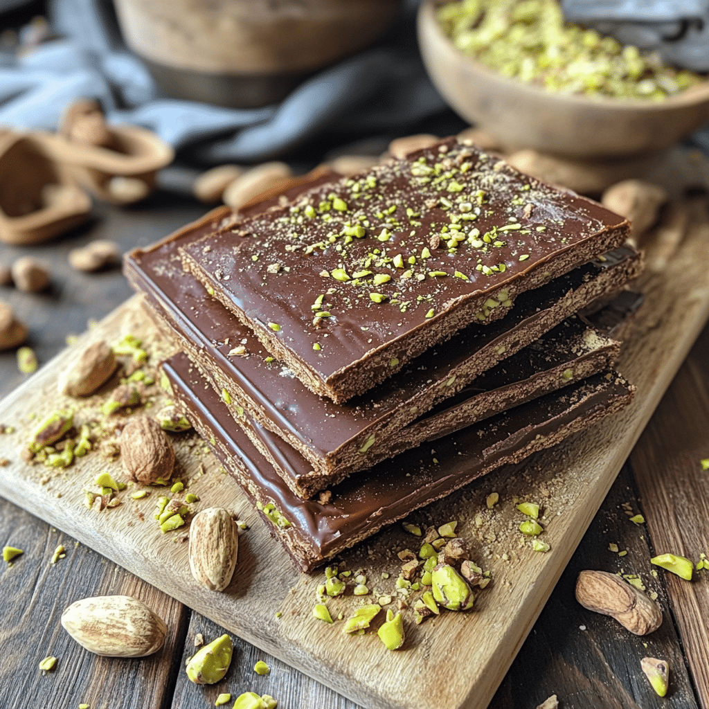 Chocolate Pistachio Kunafa Cookies: Crispy, Gooey, and Perfectly Nutty 6 Chocolate and pistachios for making kunafa cookies