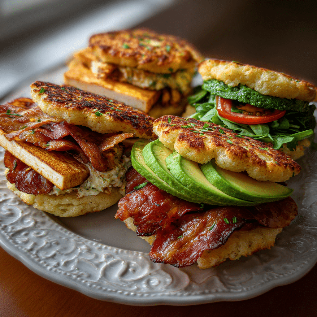Cloud Bread Breakfast Sandwich – The Best Low-Carb Morning Treat 9 Cloud bread breakfast sandwich variations for keto and vegetarian diets