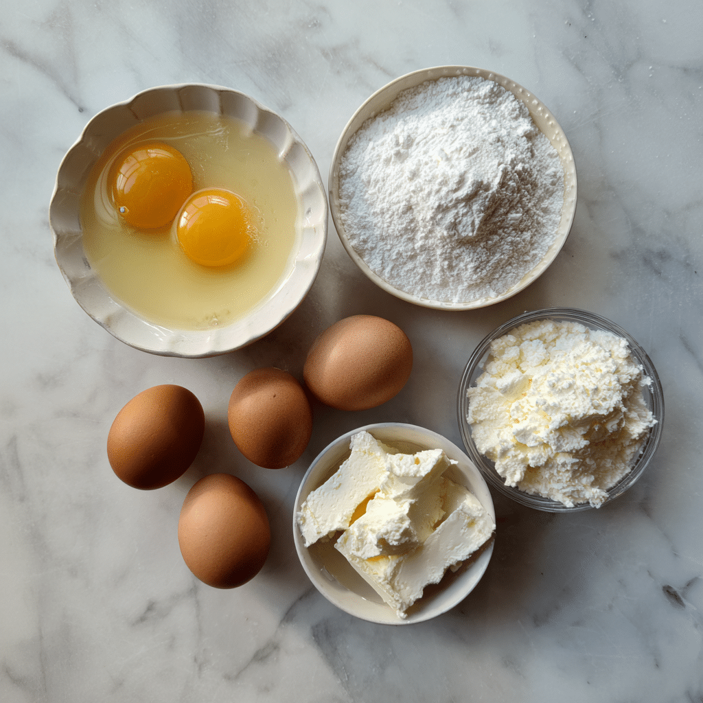 Cloud Bread Breakfast Sandwich – The Best Low-Carb Morning Treat 7 Ingredients for making cloud bread breakfast sandwich