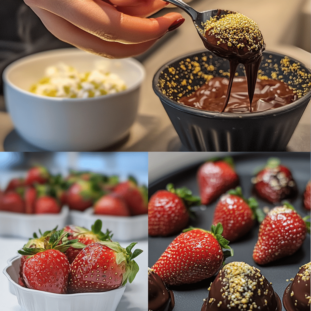 Dubai Chocolate Covered Strawberries: The Luxury Treat Everyone's Talking About 9 Making Dubai chocolate covered strawberries at home