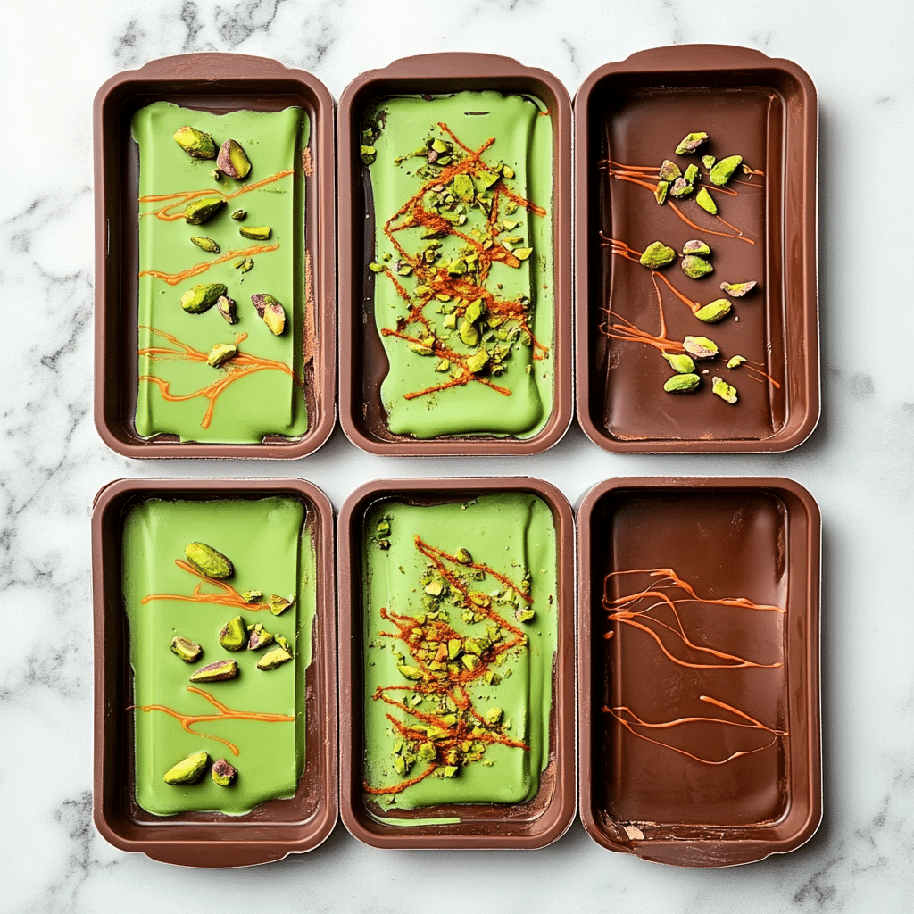 The Best Dubai Chocolate Bar 7 Making a Dubai chocolate bar with pistachio and Biscoff filling