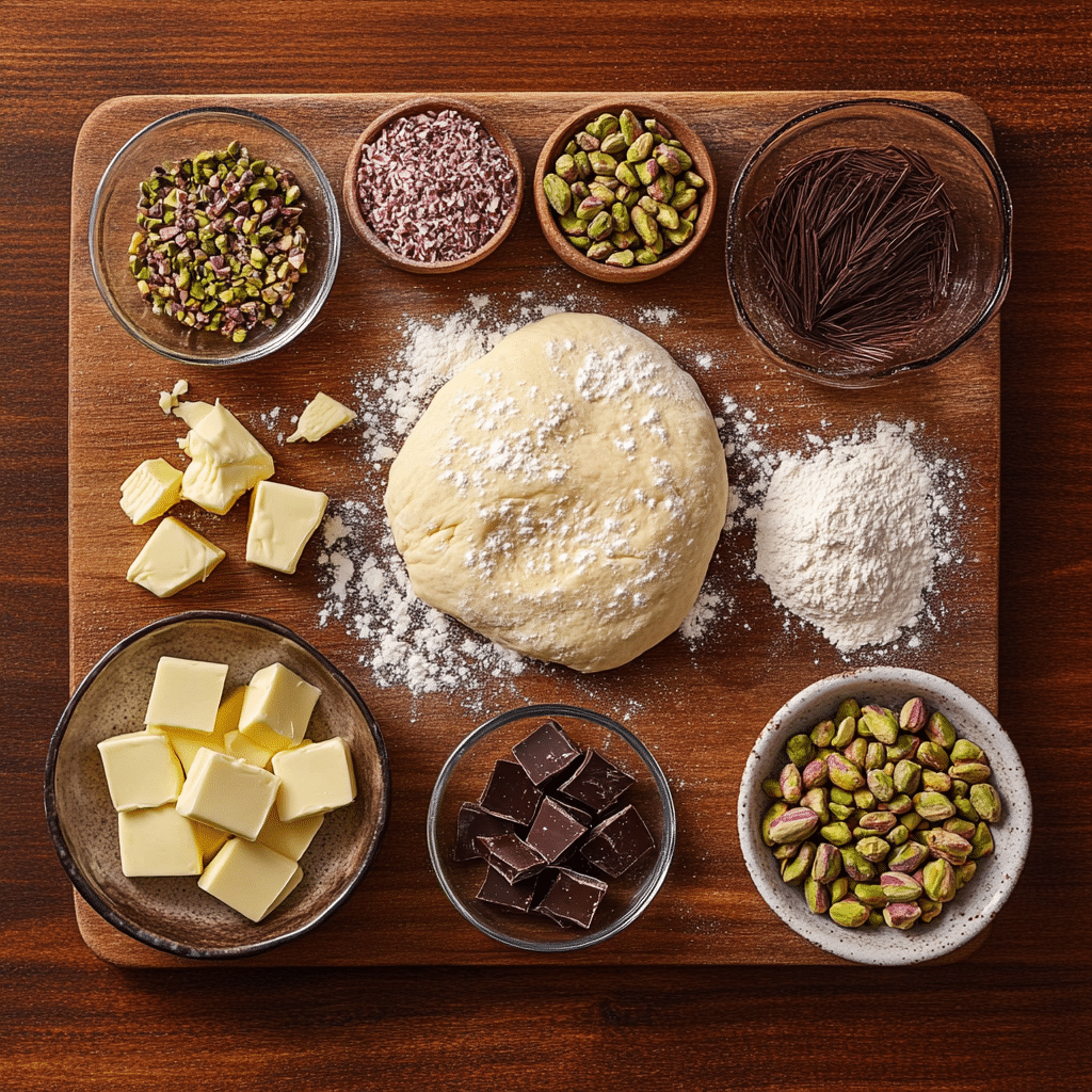 Dubai Chocolate Cookies: Why This Middle Eastern Fusion Dessert Is Changing the Game 6 Dubai Chocolate Cookie ingredients layout