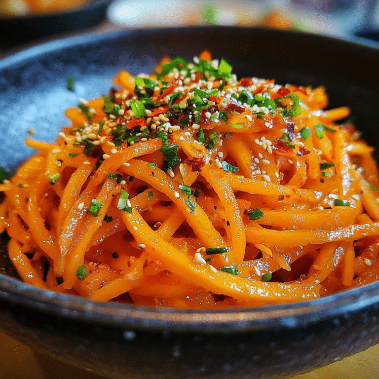 Korean Carrot Salad spicy julienned bowl
