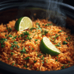 Mexican Rice in a Rice Cooker – The Easiest Way to Make Authentic Flavor 6 Authentic Mexican rice freshly cooked in a rice cooker