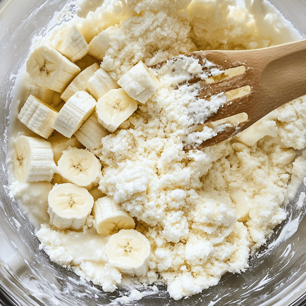 The Best Cottage Cheese Banana Bread 8 Mixing cottage cheese banana bread batter