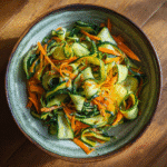 ribbon salad with carrots and zucchini
