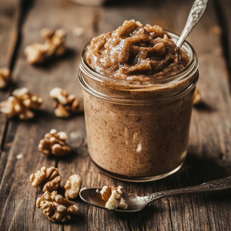 Walnut Butter: The Creamy Superfood Spread Your Pantry Needs 7 jar of walnut butter surrounded by walnuts