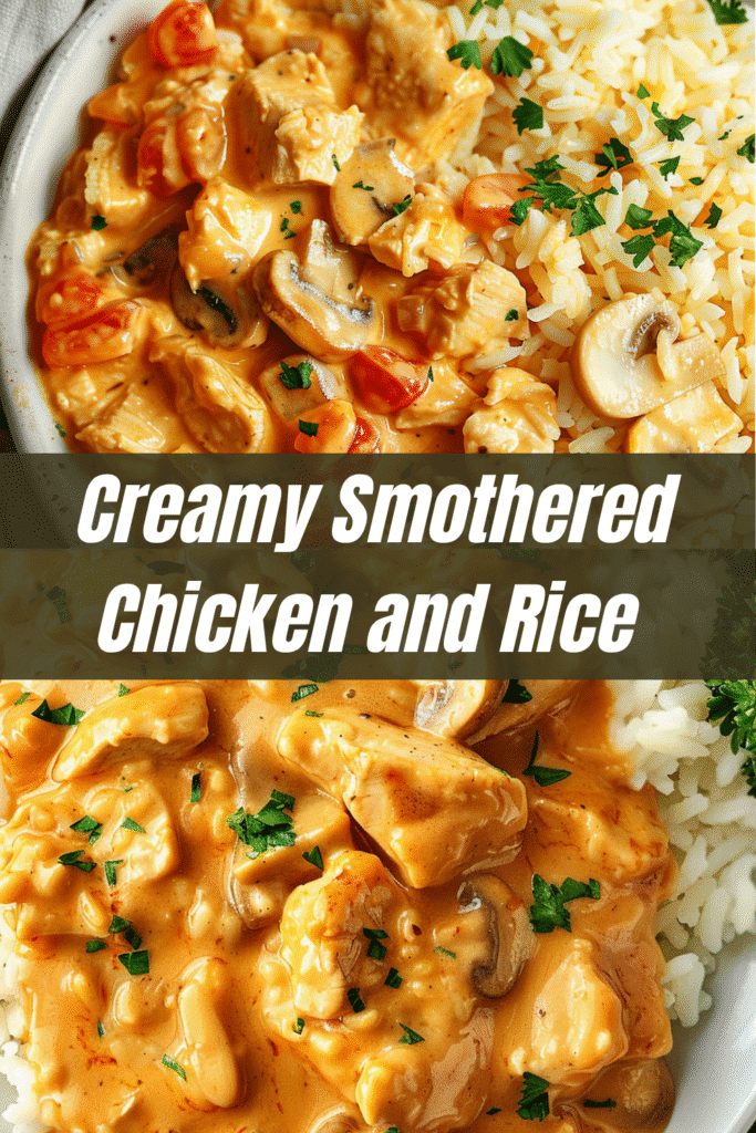 Creamy Smothered Chicken and Rice