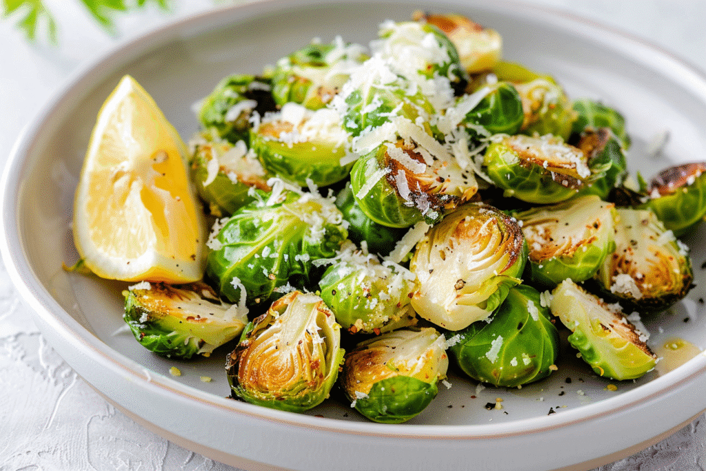 Recipe card for Brussels sprouts