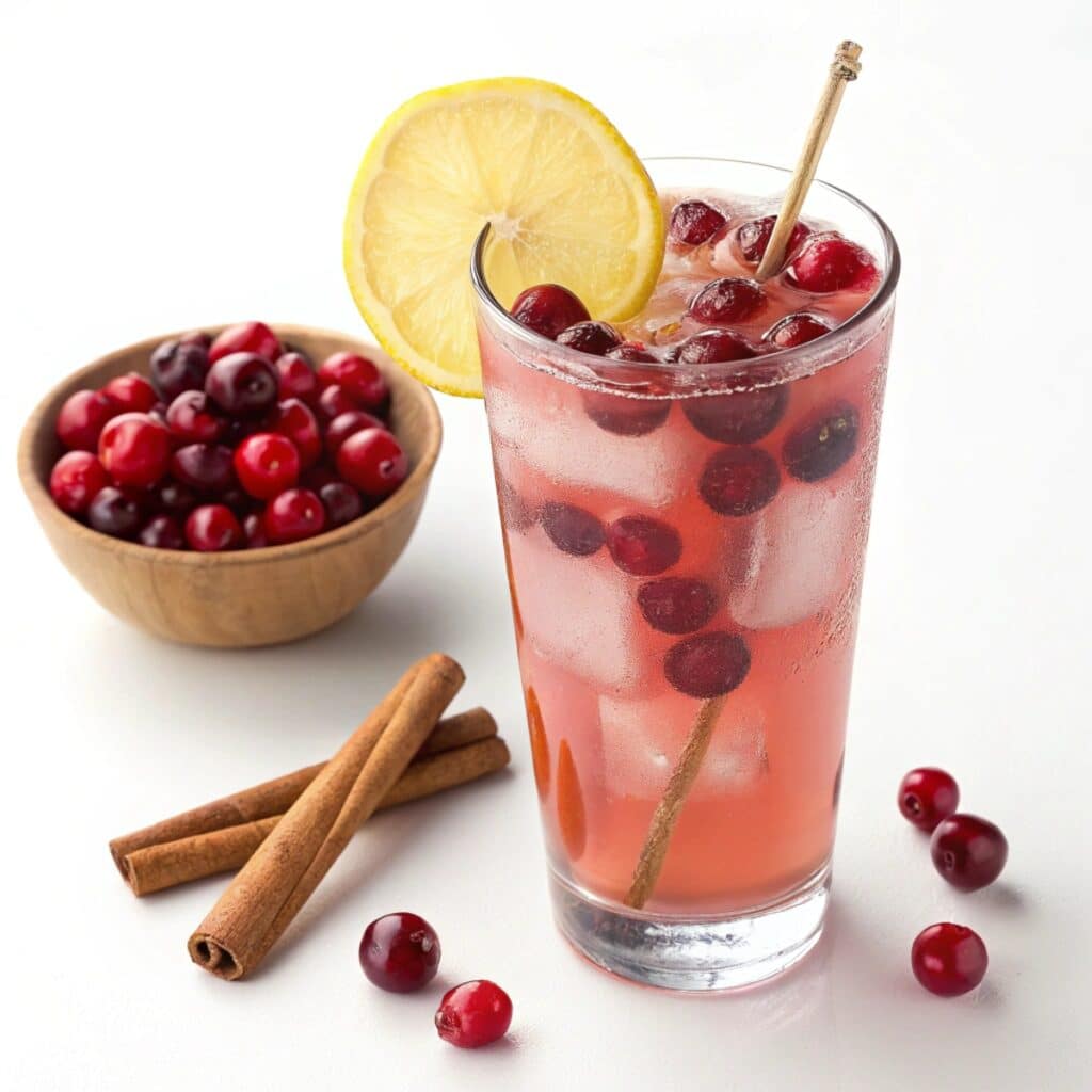 Cranberry apple cider vinegar detox drink