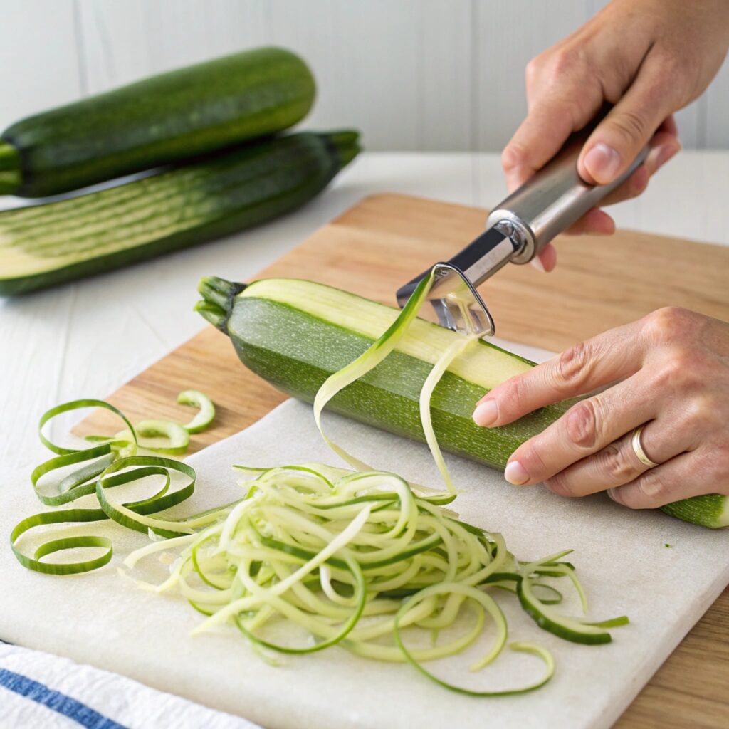 how to make vegetable ribbons