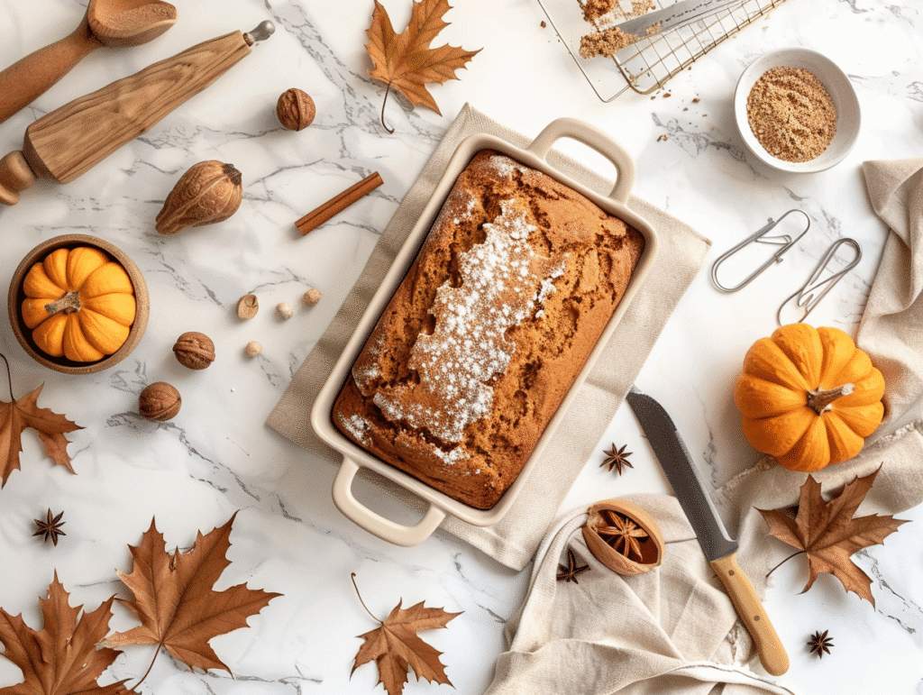 printable cinnamon pumpkin bread recipe card