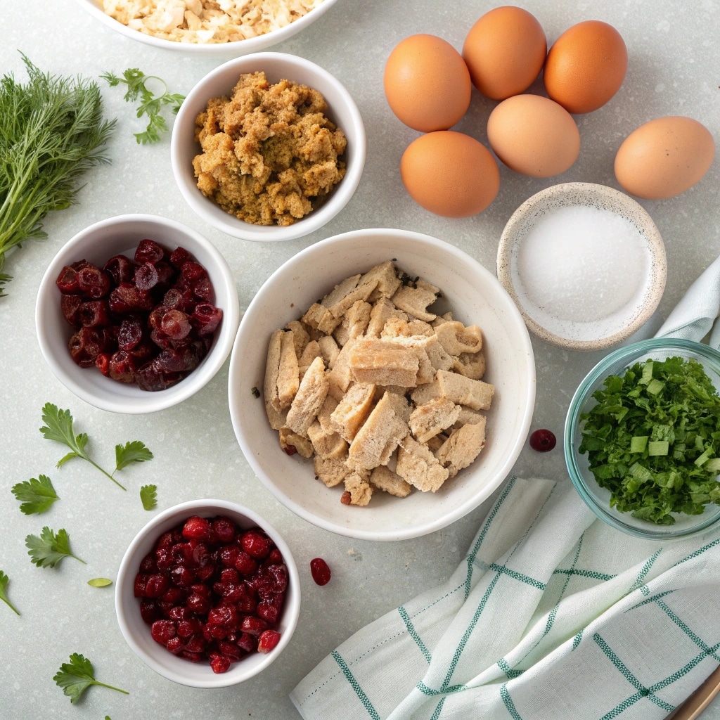 cranberry turkey stuffing balls ingredients