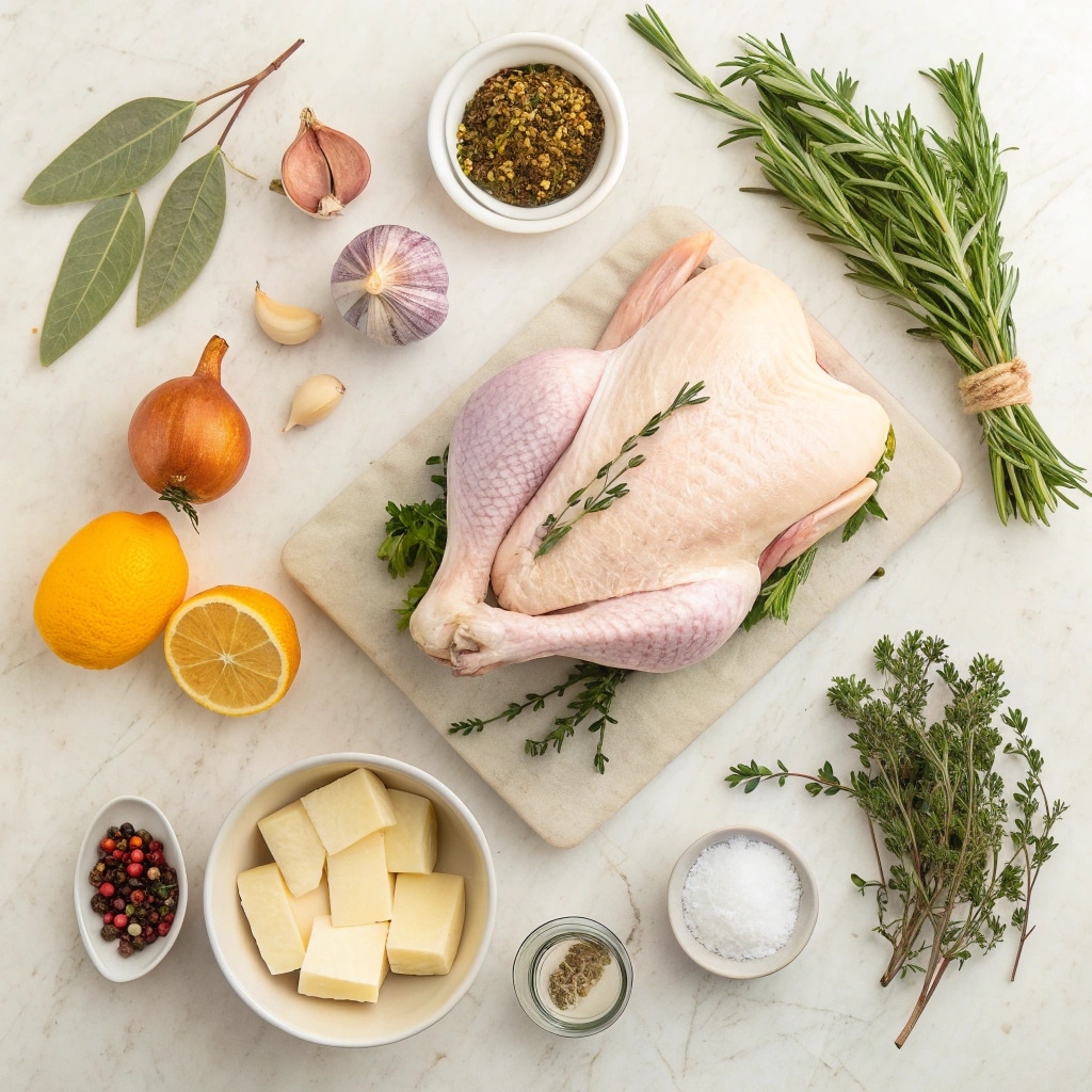 Ingredients for Juicy Herb-Roasted Turkey