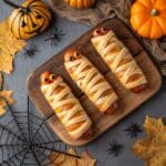 mummy hot dogs Halloween recipe