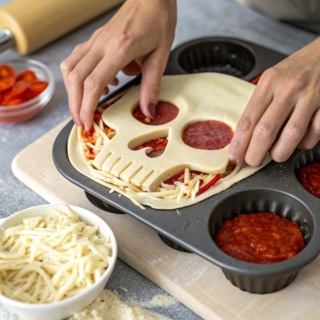 Pizza Skulls Baking Instructions