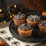 Spiderweb Cupcakes Halloween Dessert Recipe