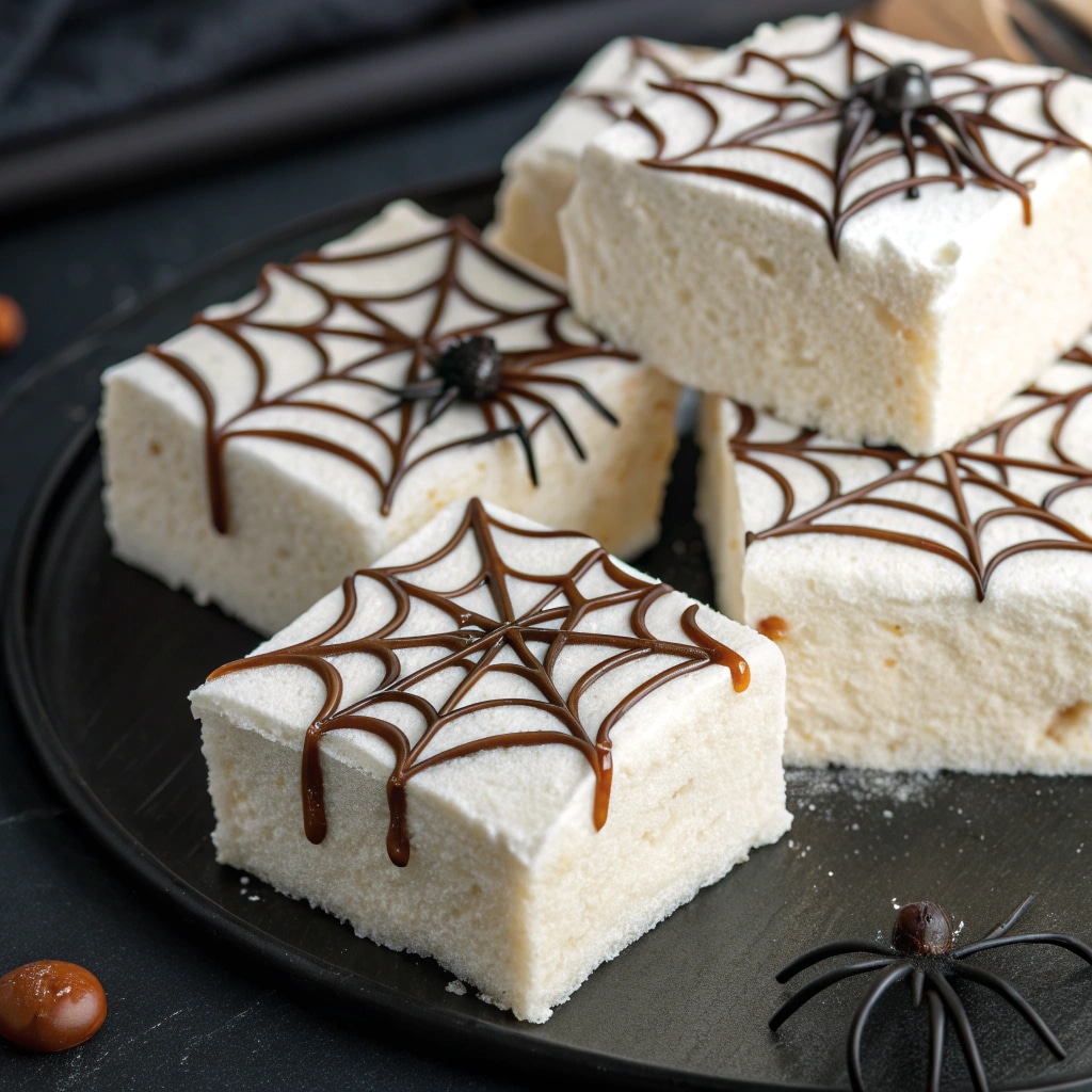 Colorful Spiderweb Marshmallow Treats variations