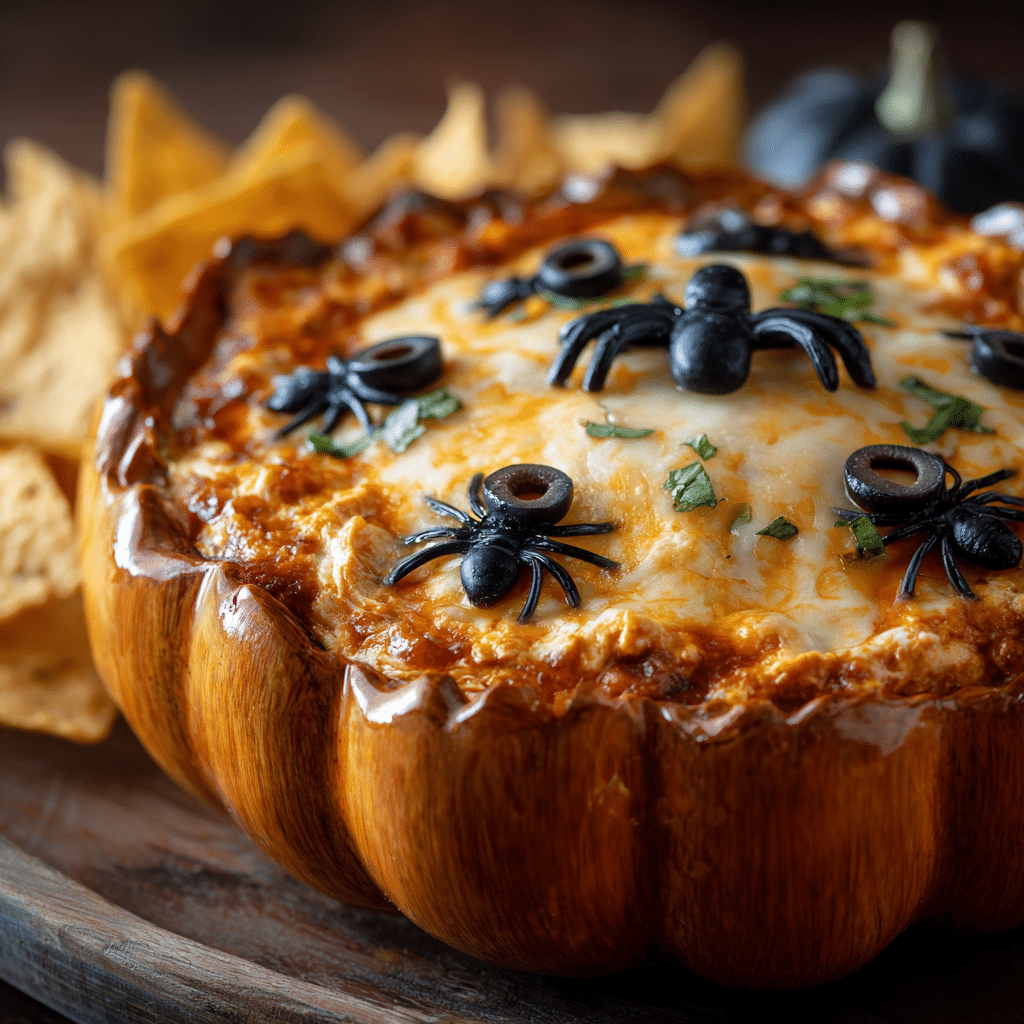 Halloween Buffalo Chicken Dip 7 u4922897261 A close up of freshly baked Halloween Buffalo Chi d9ac737e 534e 4349 8bdf 30cab761eda6 2