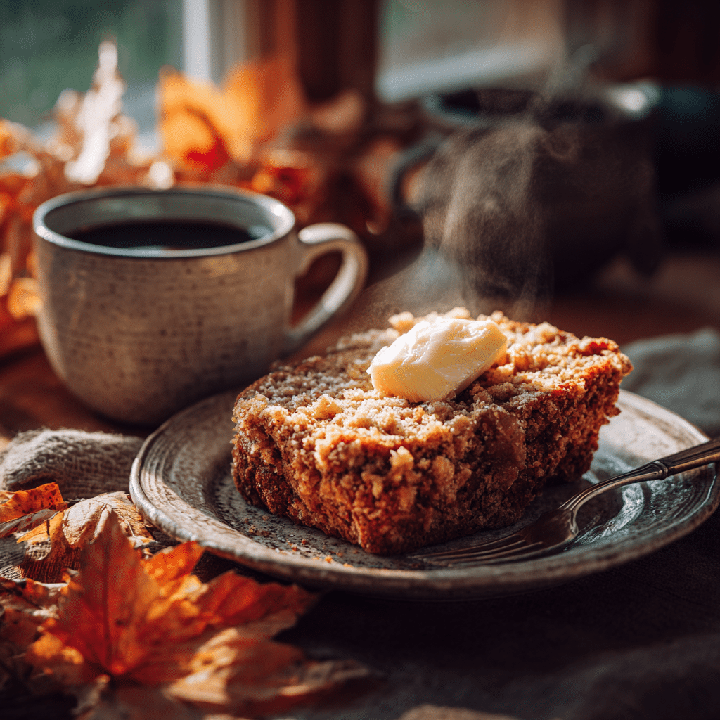 u4922897261 A cozy plate with a thick slice of Pumpkin Streus 6d1dd101 0509 469c b2ce e0d2ef45e4b7 1