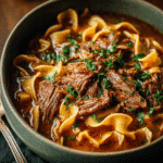 Crock Pot Beef and Noodles 7 u4922897261 Close up of Crock Pot Beef and Noodles served in 030350ad 7f3e 4afd ba88 ba3cd843ab66 2