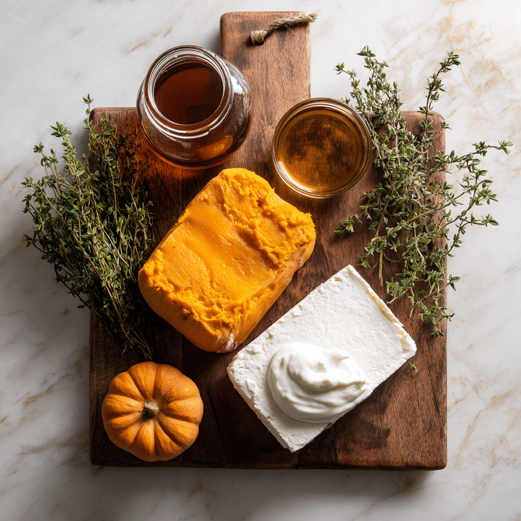 u4922897261 Overhead flat lay of feta block pumpkin puree thy 79c0151c bbdc 48b1 8d76 42e365269a17 0
