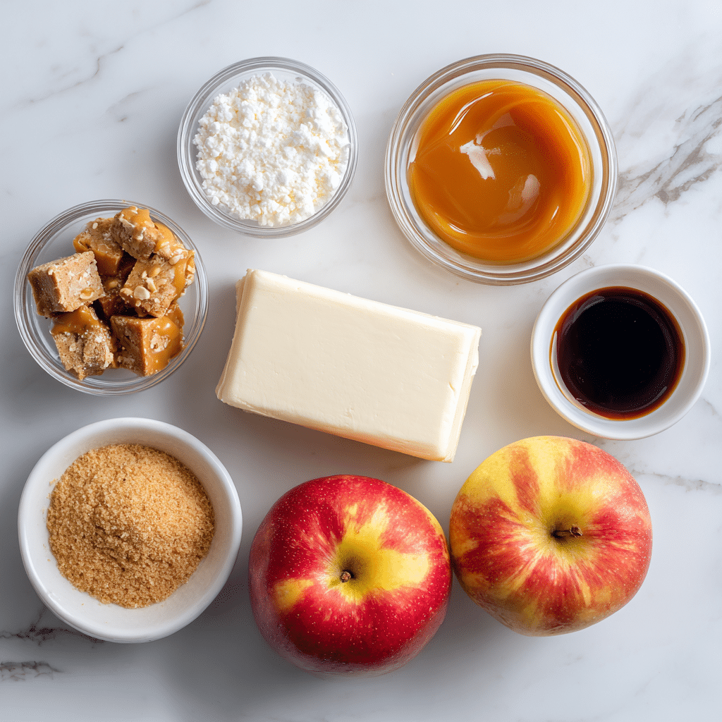 Cream Cheese Caramel Apple Dip 7 u4922897261 Overhead flat lay of ingredients cream cheese blo 344d58fb 5ef3 41b7 9f3c 3dbca4d7be43 1