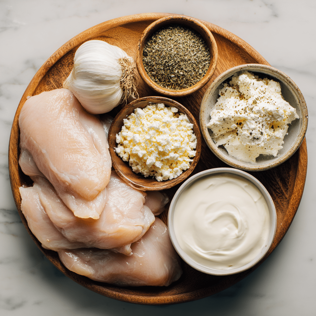 u4922897261 Overhead shot of labeled ingredients for creamy r a585c04f c073 4e4d b80b 06af79071b94 1