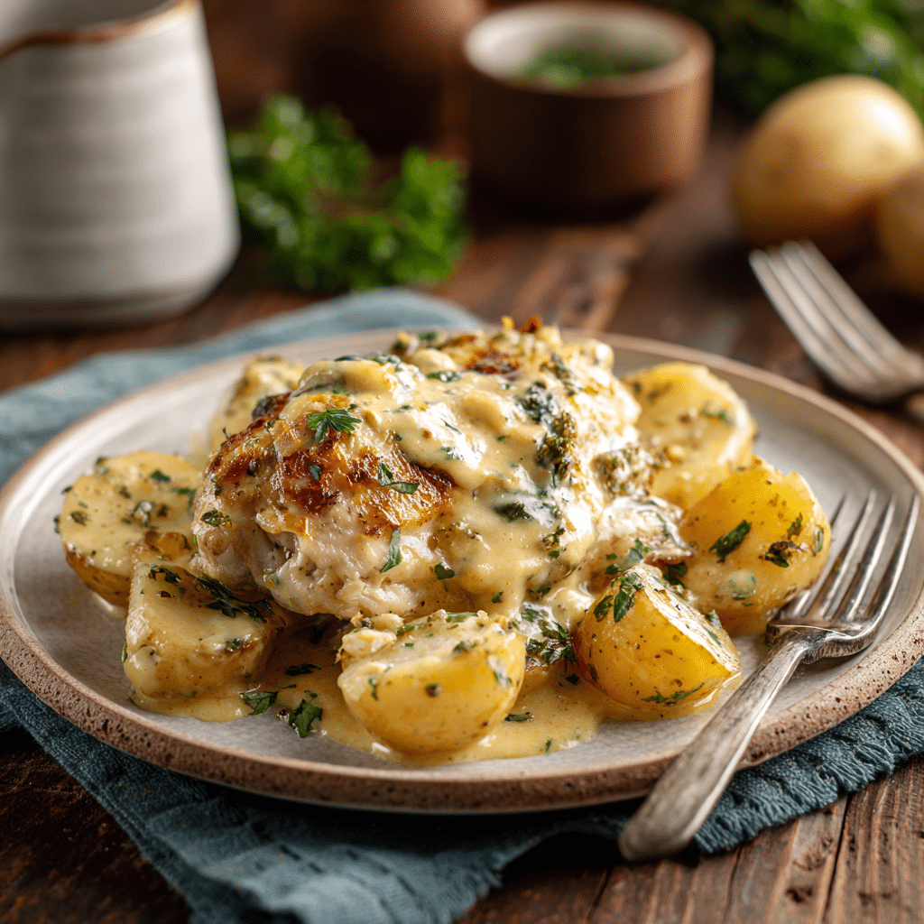 u4922897261 Plated serving of Garlic Parmesan Crockpot Chicke 067adfdc 4d81 43f4 8db3 5eefb679cfa8 1