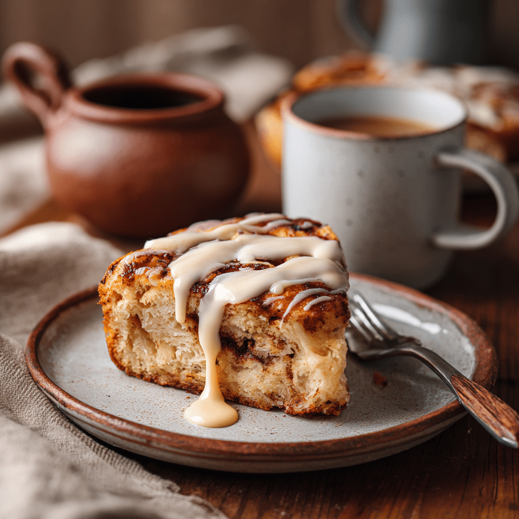 Sourdough Cinnamon Roll Focaccia 7 u4922897261 Slice of sourdough cinnamon roll focaccia on a pl 1aeeead8 ded7 451a b8f7 31f5842d2da8 1