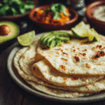 u4922897261 Warm homemade sourdough discard tortillas served e6b7cbb0 a017 4c26 8fbf becd5b406b4e 3