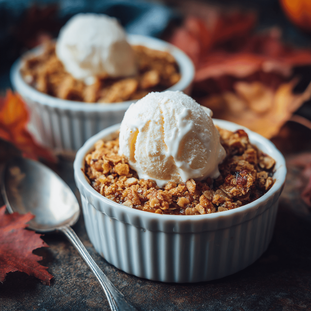 Best Pumpkin Crisp Dessert 6 u4922897261 close up Pumpkin crisp served warm in ramekins wi e542faf9 235b 478c a264 48de61d3677a 2