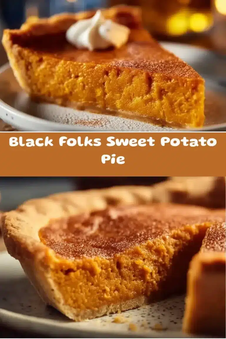 Delicious slice of Black Folks Sweet Potato Pie on a plate with whipped cream.
