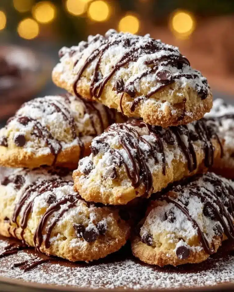 Delicious homemade Cannoli Cookies with creamy filling and chocolate chips.