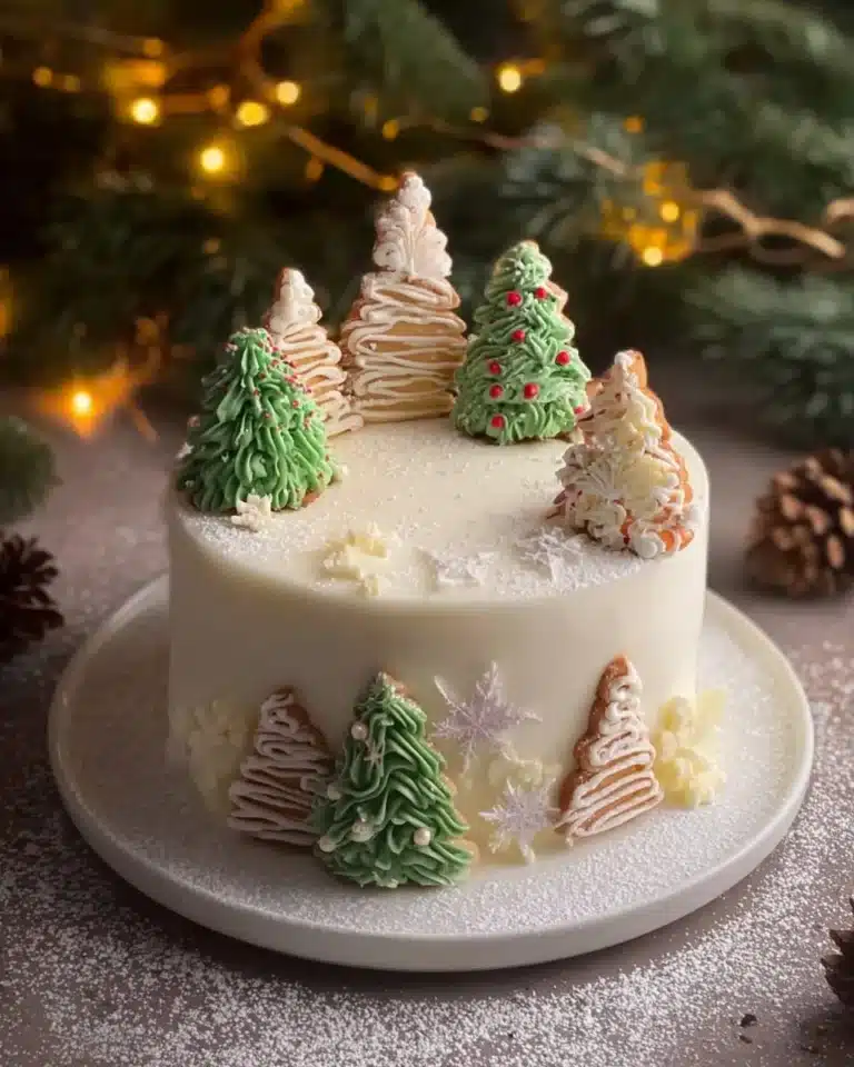 Festive Christmas tree shortbread sticks arranged on a holiday-themed plate