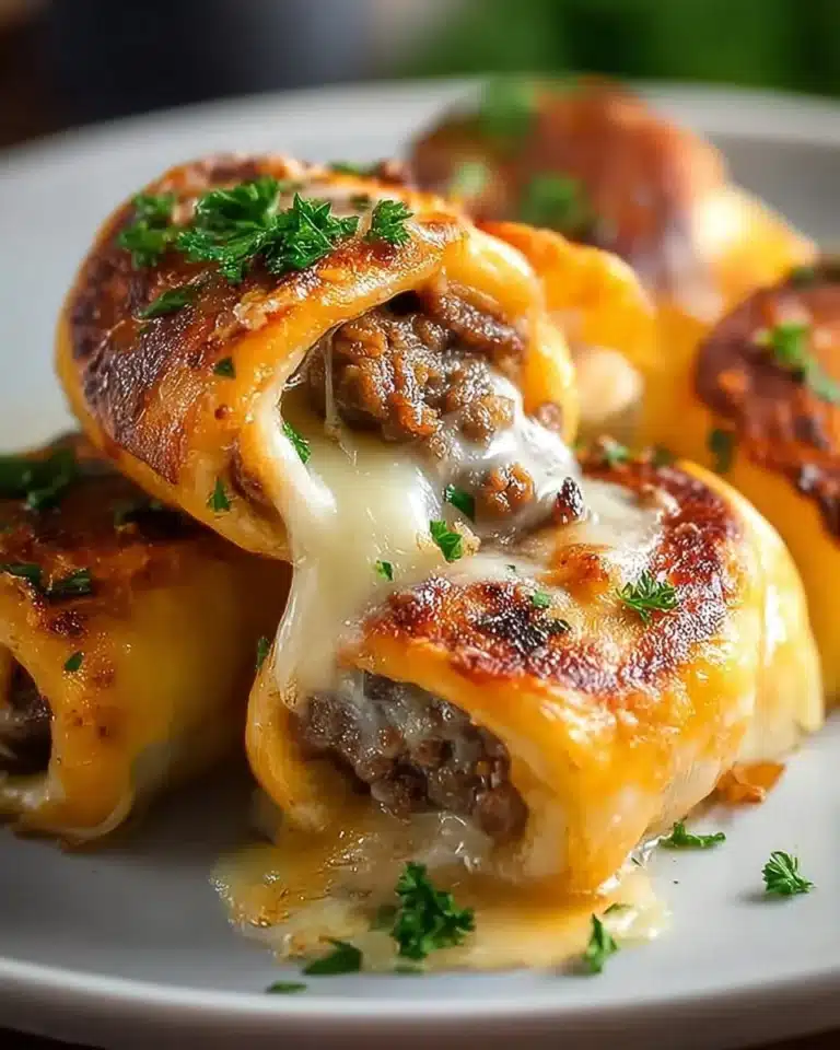 Keto Philly Cheesesteak Roll Ups served on a plate with toppings