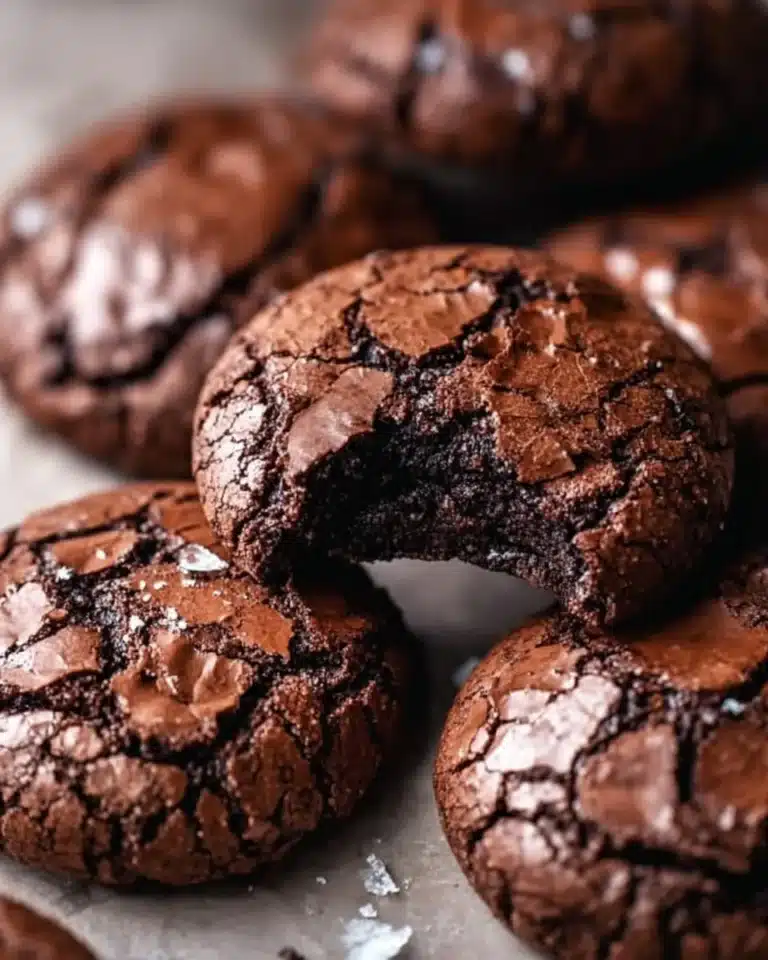 Delicious gourmet brownie cookies stacked on a plate