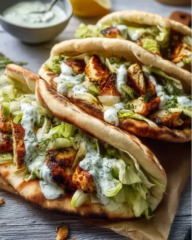 Sheet Pan Chicken Pitas with Herby Ranch 2 Sheet pan chicken pitas served with herby ranch dressing in a healthy meal