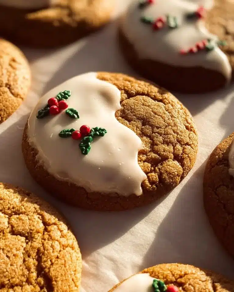 Soft Gingerbread Cookies 2 Delicious soft gingerbread cookies baked to perfection