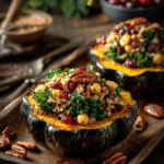 u4922897261 Stuffed acorn squash halves filled with grains ka 7b78dbf6 2b5f 4629 b2f4 989a2fb2b064 0