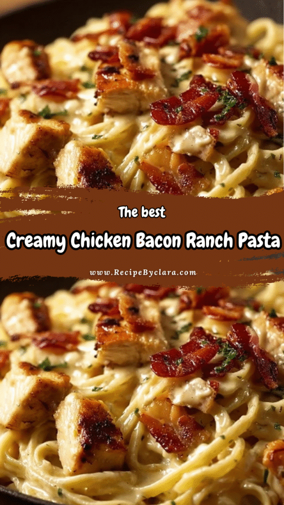 Chicken Bacon Ranch Pasta 4 Creamy Chicken Bacon Ranch Pasta