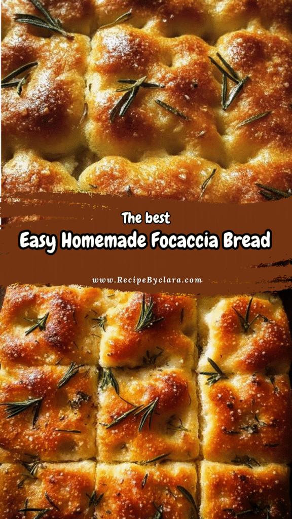 Homemade Focaccia Bread 4 Easy Homemade Focaccia Bread