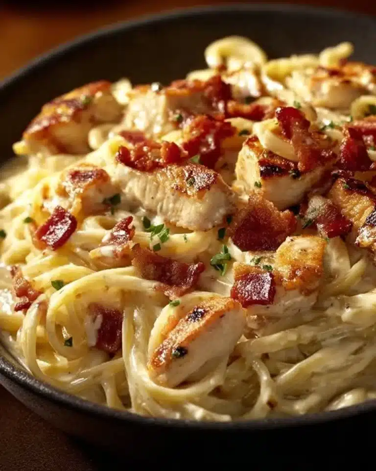 Chicken Bacon Ranch Pasta 3 Delicious Chicken Bacon Ranch Pasta with creamy sauce and crispy bacon