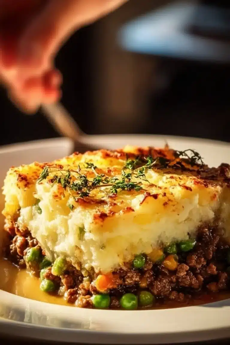 Easy Shepherd's Pie Casserole 2 Delicious easy shepherd's pie casserole topped with golden mashed potatoes