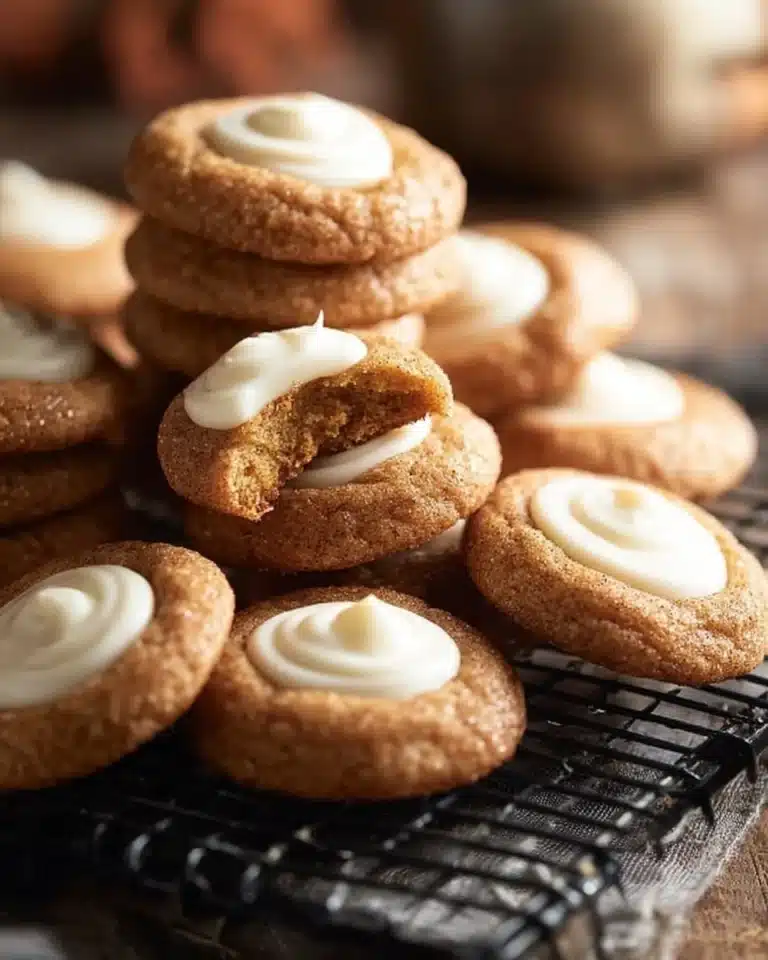 Eggnog Snickerdoodle Thumbprint Cookies on a festive plate