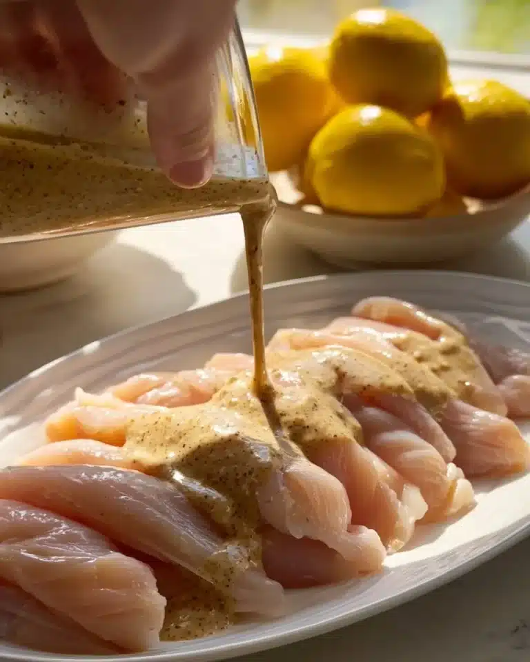 Delicious yogurt marinated chicken ready to be served on a plate