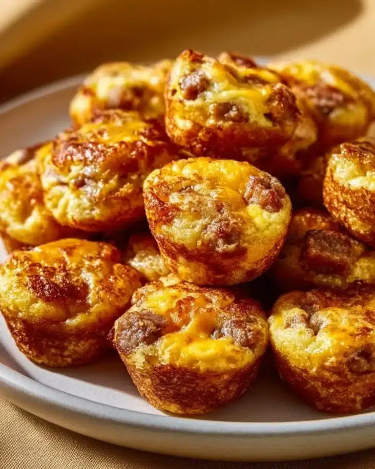 Delicious McGriddle Bites - Sweet sausage muffins for breakfast