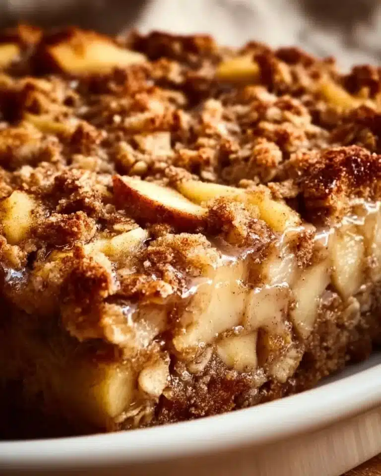 Oatmeal Apple Breakfast Bake 2 Delicious Oatmeal Apple Breakfast Bake fresh out of the oven.